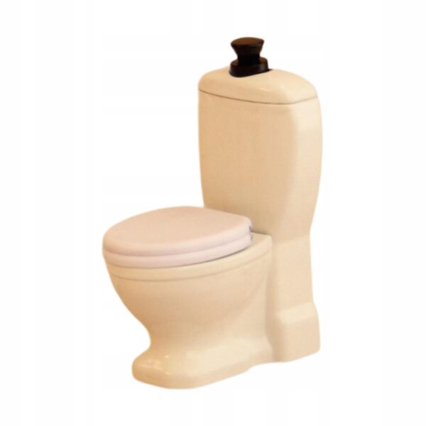 Miniatura Toilette in Metallo Realistica per Domestici Bambole Scala 1:12