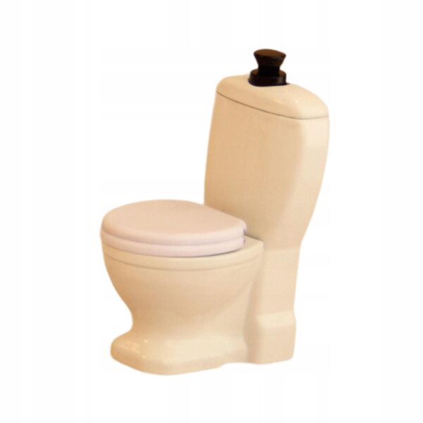 Miniatura Toilette in Metallo Realistica per Domestici Bambole Scala 1:12