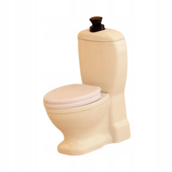 Miniatura Toilette in Metallo Realistica per Domestici Bambole Scala 1:12