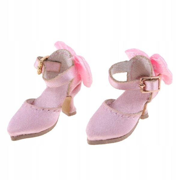 Scarpe con Tacco a Spillo per Bambole 1/6 - Set da 6 Pezzi Fashion Rosa