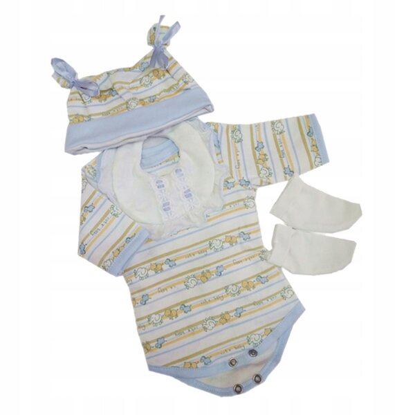 4-teiliges Set aus Kleidung und Accessoires für neugeborene Unisex-Reborn-Puppen von 42–45 cm