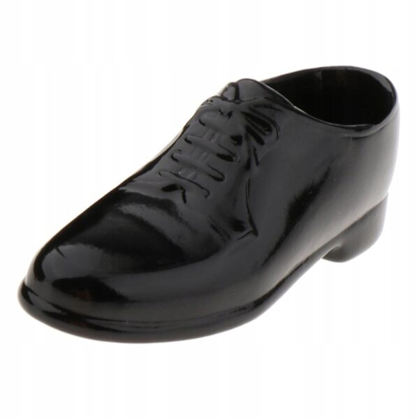 Scarpe in pelle PU scala 1/6 per figura maschile 12 pollici, testa rotonda
