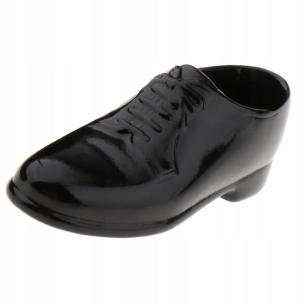 Scarpe in pelle PU scala 1/6 per figura maschile 12 pollici, testa rotonda