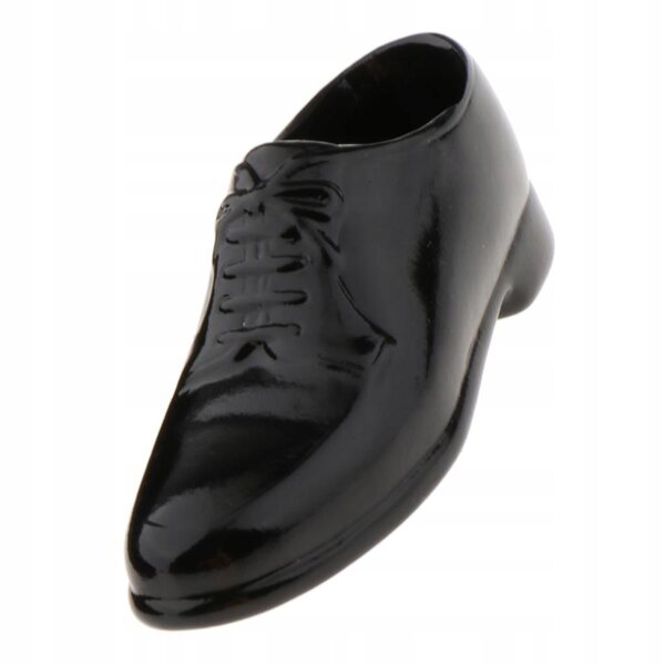 Scarpe in pelle PU scala 1/6 per figura maschile 12 pollici, testa rotonda