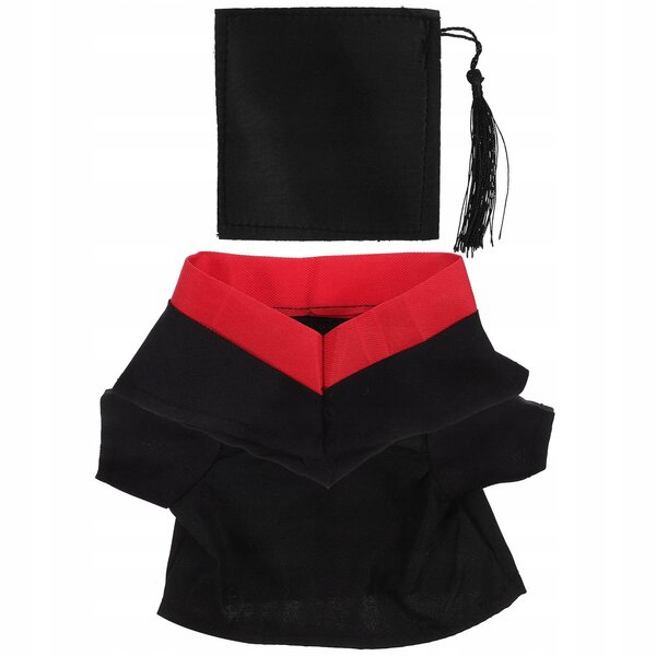 Abschlusskleid für Puppen mit Kleid und Hut, komplettes schwarzes Set