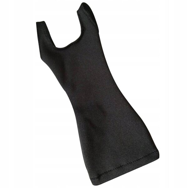 Kleid mit 1/6 Weste für eine 12-Zoll-Figur, schwarze Baumwolle