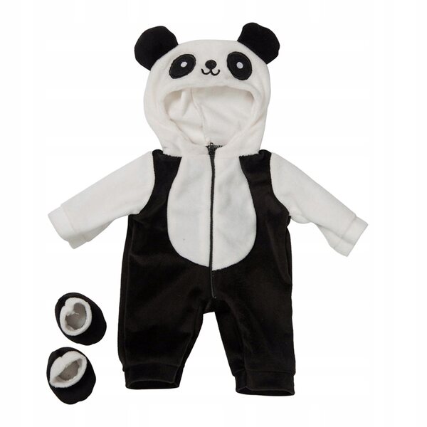 Kleidung für 43 cm große Schwarz-Weiß-Puppen, weiche Kleidung und Accessoires