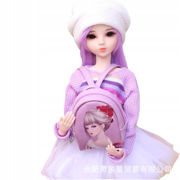 Kleidungsset für 1/3 BJD-Puppen: Pullover, Minirock und Mütze