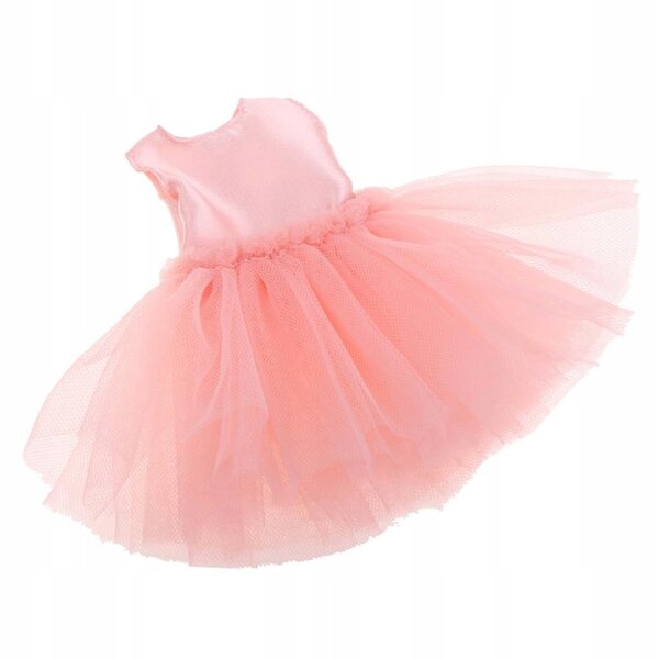 4-lagiges gebürstetes Kleid für 12-Zoll-Puppen – rosa Tanzrock für 1/6 BJD-Puppen