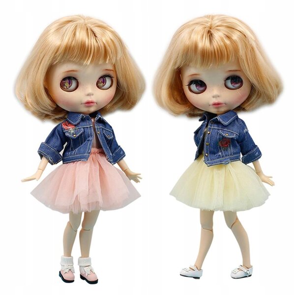 4-lagiges gebürstetes Kleid für 12-Zoll-Puppen – rosa Tanzrock für 1/6 BJD-Puppen