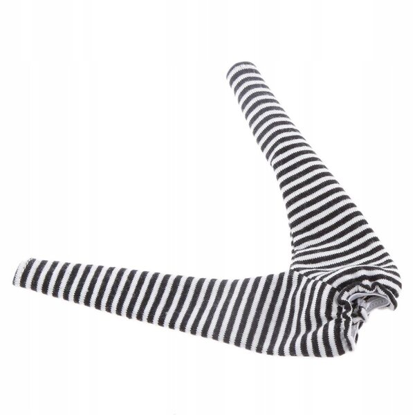 Leggins e calze a righe bianche e nere per bambole 1/6 Blythe e BJD