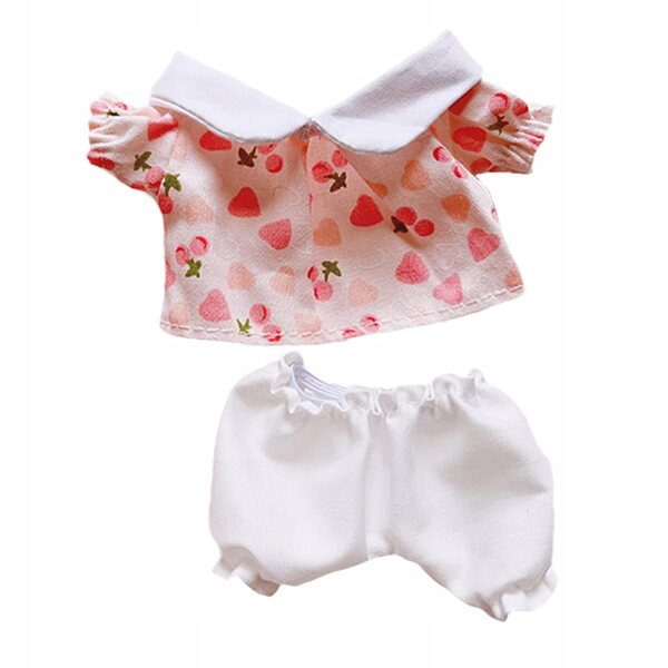 Set Abbigliamento Rosa per Bambole 17 cm - Maglietta e Pantaloni in Tessuto Morbido