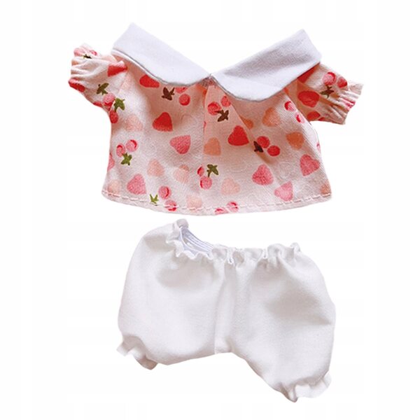 Set Abbigliamento Rosa per Bambole 17 cm - Maglietta e Pantaloni in Tessuto Morbido