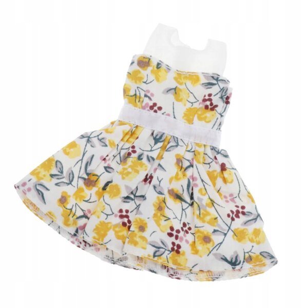 Ärmelloses kariertes Minikleid für 1/6 Puppen, modisch und handgefertigt