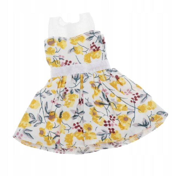 Mini abito scozzese senza maniche per bambole 1/6, alla moda e fatto a mano