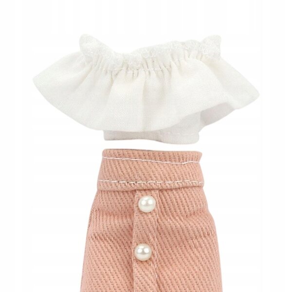 Prinzessinnenkleid für Puppe Babykleid modische Accessoires rosa 1:6