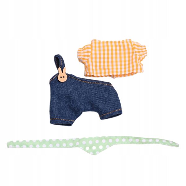Kleidung für 17-cm-Puppe: T-Shirt und Hose aus weichem Stoff