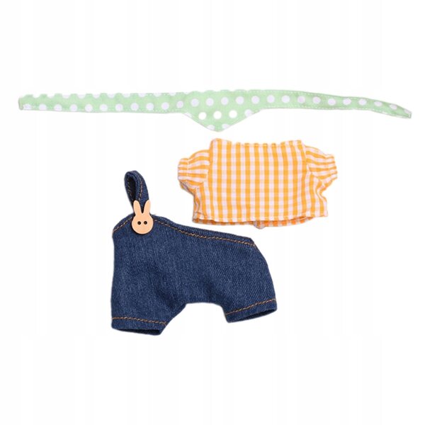 Kleidung für 17-cm-Puppe: T-Shirt und Hose aus weichem Stoff