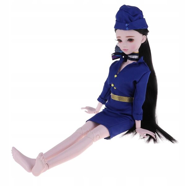 1/3 BJD-Puppe mit 23 getrennten Gelenken, weibliches Modell in Uniform