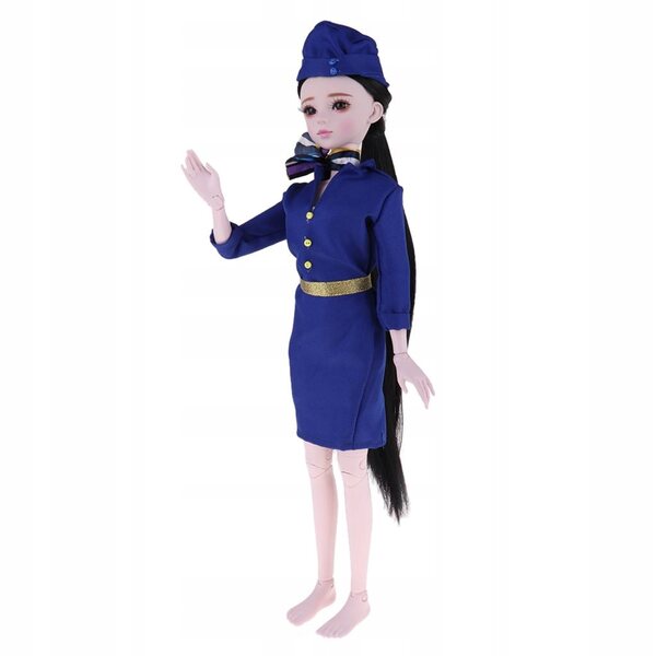 1/3 BJD-Puppe mit 23 getrennten Gelenken, weibliches Modell in Uniform