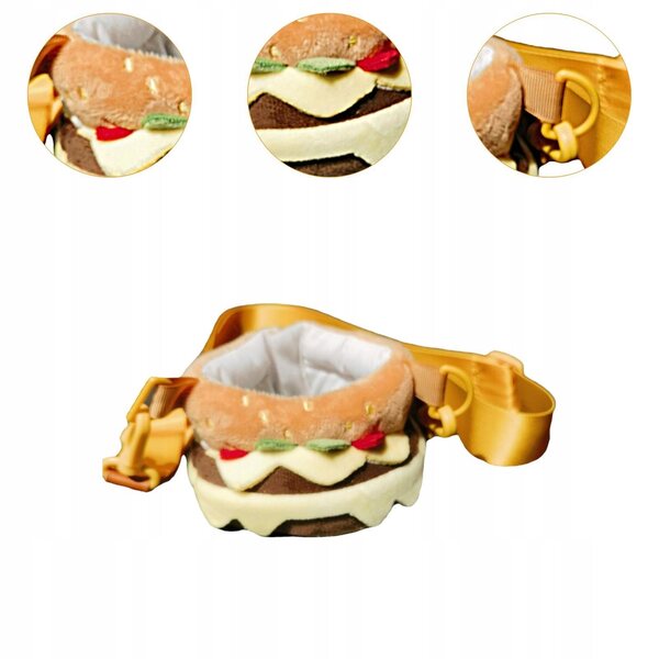 Costume per bambole 17-20 cm a forma di hamburger morbido e decorativo