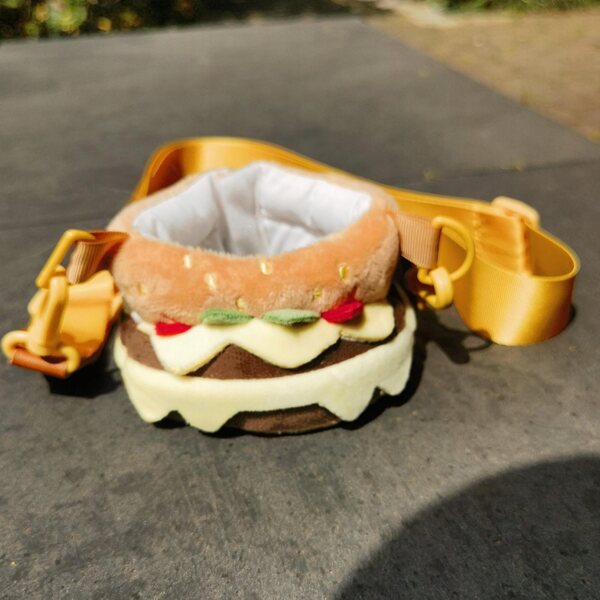 Costume per bambole 17-20 cm a forma di hamburger morbido e decorativo