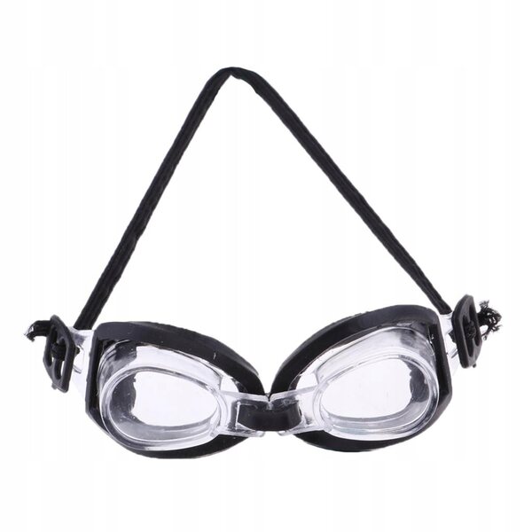 Occhiali da Nuoto Trasparenti e Neri per Bambole 1/6 Blythe Accessori Estivi
