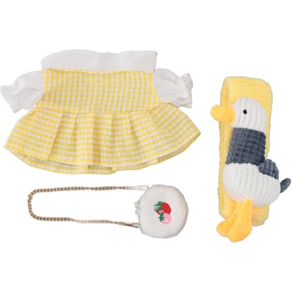 Sonew Vestiti per Bambole in Cotone Lavabili Fatti a Mano per Peluche 30cm
