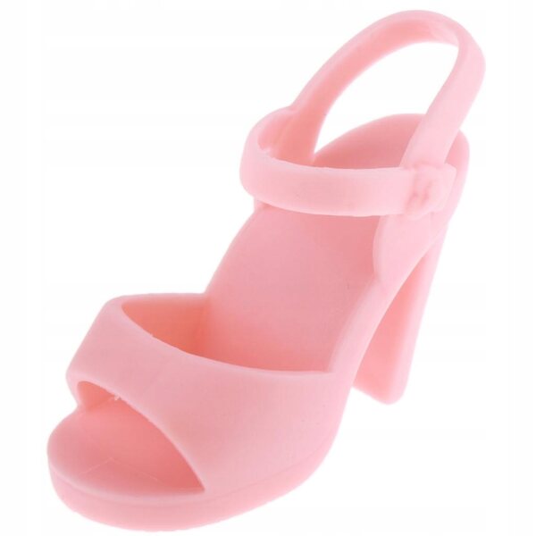 Scarpe rosa con tacco alto per bambole 1/4 BJD, accessorio da 45 cm