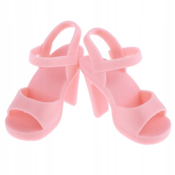 Scarpe rosa con tacco alto per bambole 1/4 BJD, accessorio da 45 cm