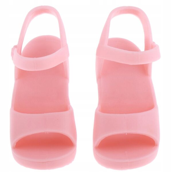 Scarpe rosa con tacco alto per bambole 1/4 BJD, accessorio da 45 cm