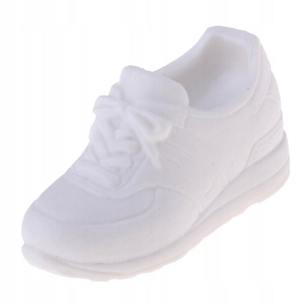 Sneakers bianche con tacco nascosto per bambole 1/6 - Accessori moda BJD Blythe
