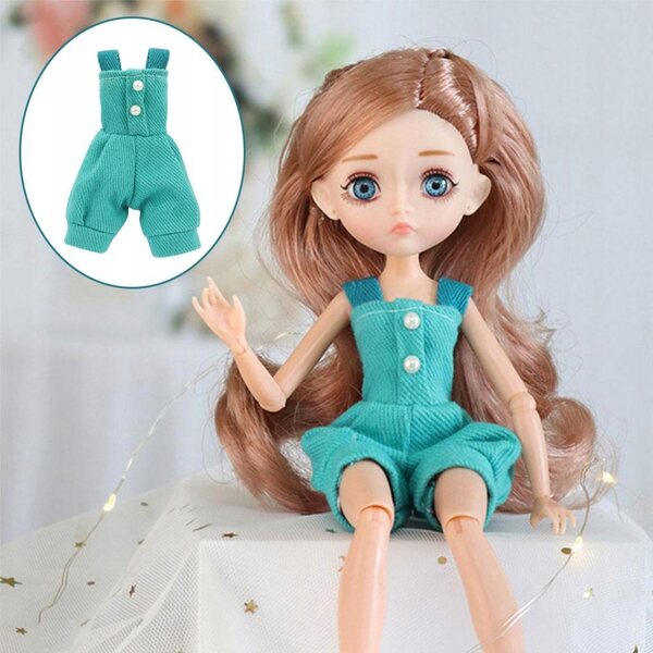 1:6 blaues Prinzessinnenkleid - modische Kleidung für Kinderpuppen