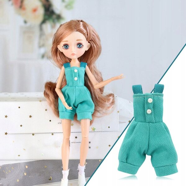 1:6 blaues Prinzessinnenkleid - modische Kleidung für Kinderpuppen