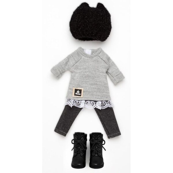 Guca P858 abbigliamento per bambola Penelope 34 cm con scarpe, set 4 pezzi