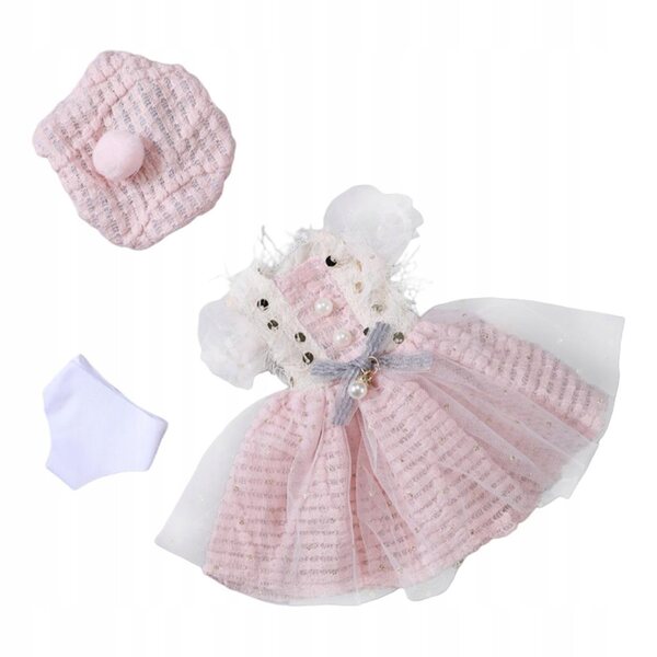 Kleidungsset für 12-Zoll-BJD-Puppen, Kleid, Mütze und Unterwäsche