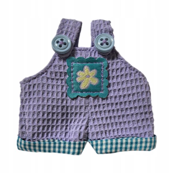 Pantaloni viola per bambole in cotone morbido, abbigliamento educativo DIY