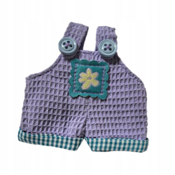 Pantaloni viola per bambole in cotone morbido, abbigliamento educativo DIY