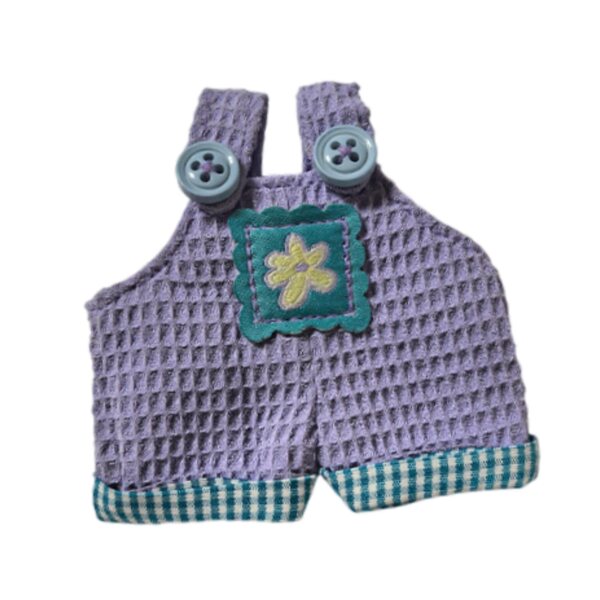 Pantaloni viola per bambole in cotone morbido, abbigliamento educativo DIY