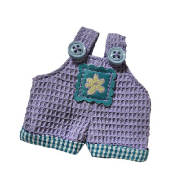 Pantaloni viola per bambole in cotone morbido, abbigliamento educativo DIY