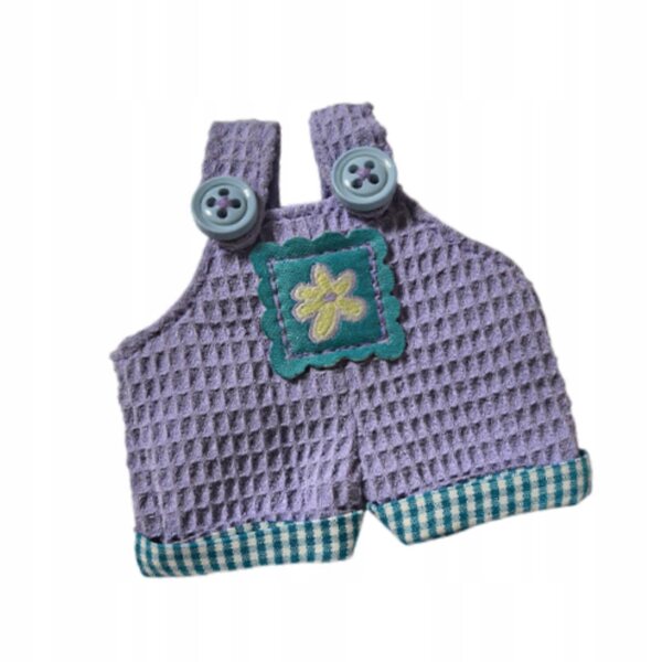 Pantaloni viola per bambole in cotone morbido, abbigliamento educativo DIY