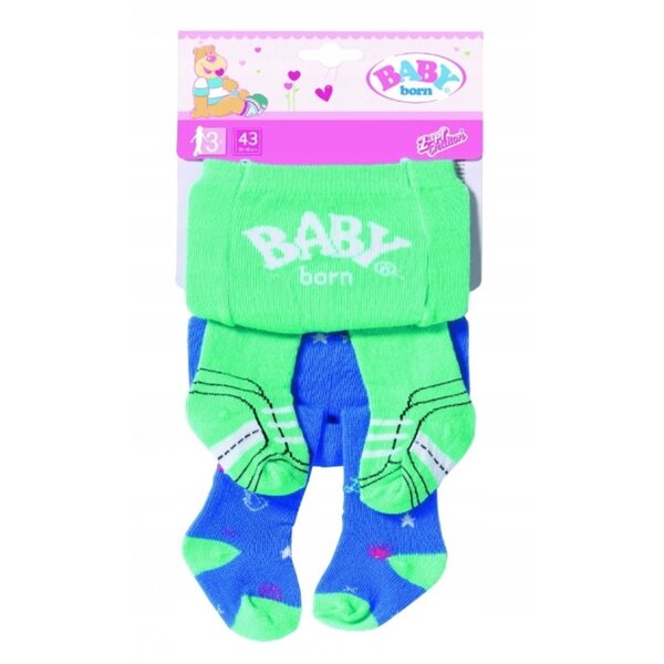 Confezione da 2 Collant Baby Born - Collant per bambole da 43 cm, un set per ogni occasione