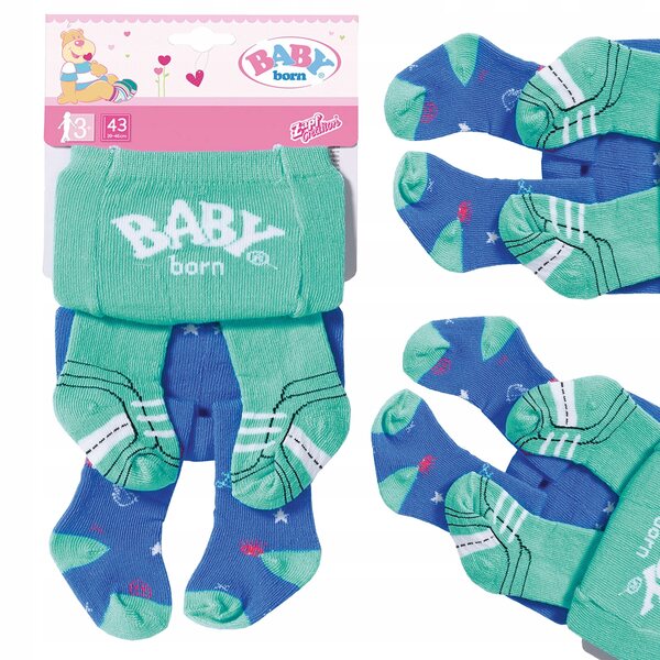 Confezione da 2 Collant Baby Born - Collant per bambole da 43 cm, un set per ogni occasione
