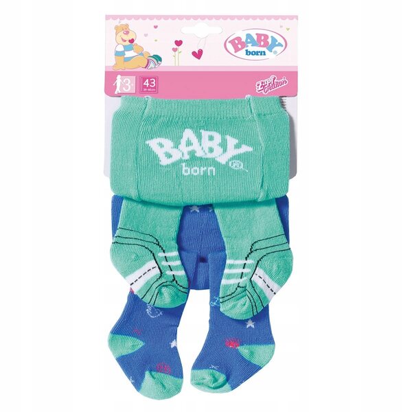 Confezione da 2 Collant Baby Born - Collant per bambole da 43 cm, un set per ogni occasione
