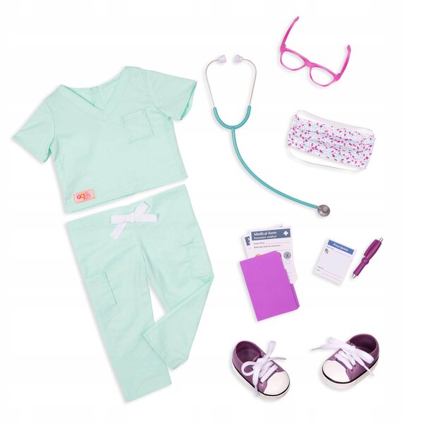 Our Generation Costume Chirurgo Deluxe per Bambole 46cm con Accessori Medici