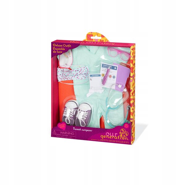 Our Generation Costume Chirurgo Deluxe per Bambole 46cm con Accessori Medici