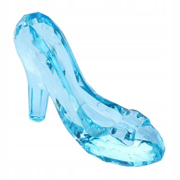 Mini Scarpe Tacco Alto da Principessa in Acrilico Blu – Decorazione Elegante e Originale