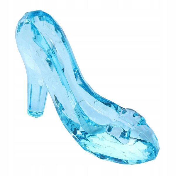Mini Scarpe Tacco Alto da Principessa in Acrilico Blu – Decorazione Elegante e Originale