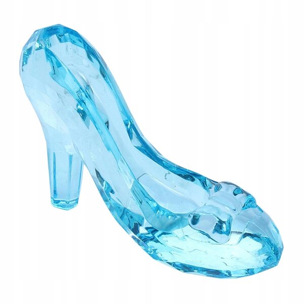 Mini Scarpe Tacco Alto da Principessa in Acrilico Blu – Decorazione Elegante e Originale