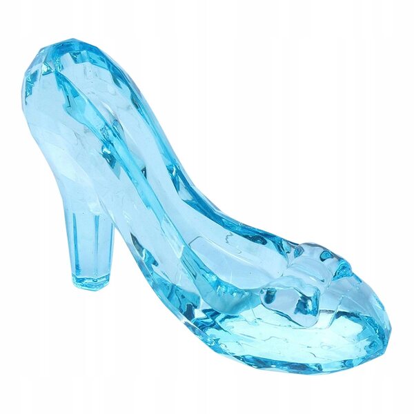 Mini Scarpe Tacco Alto da Principessa in Acrilico Blu – Decorazione Elegante e Originale